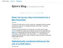 Tablet Screenshot of bjoernstechblog.rueffer.info